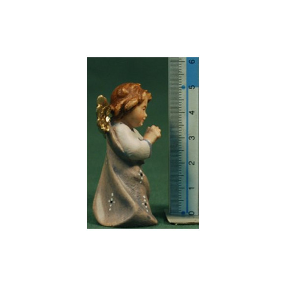 Àngel de peu o penjar pregant 5,5 cm fusta pintada