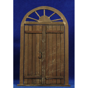 Porta rodona 21 cm fusta