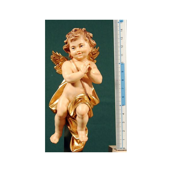 Angel praying to hang  15 cm painted wood