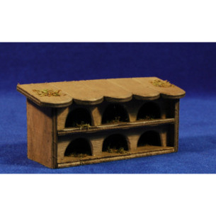Barnyard of pigeon 12 cm cork and plastic