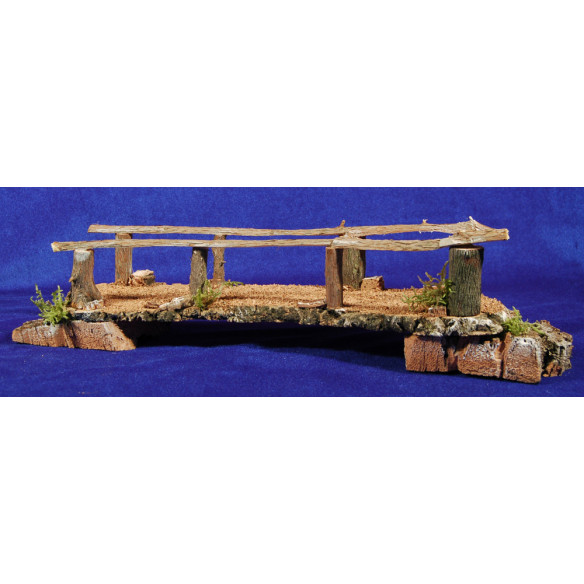 Puente plano 44 cm madera
