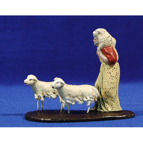 Pastor amb xais 7 cm fang pintat Figuralia
