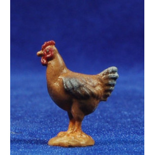 Chicken 12 cm hand painted wood