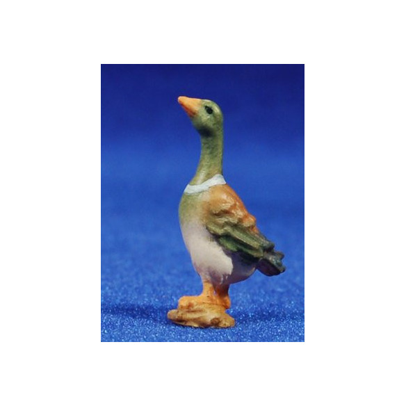 Pato 6-8 cm madera pintada a mano