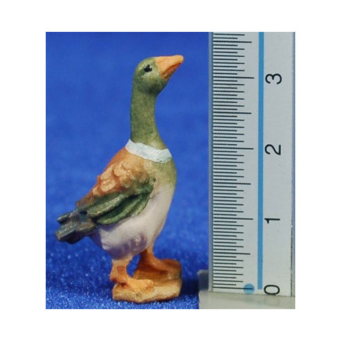 Pato 6-8 cm madera pintada a mano