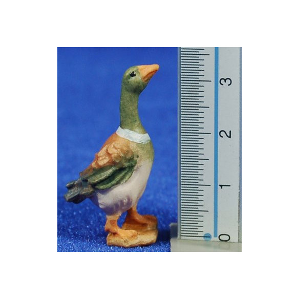 Pato 6-8 cm madera pintada a mano