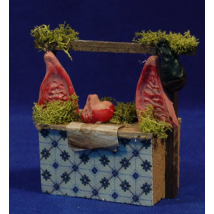 Bank market meet 12x5x11 cm wood