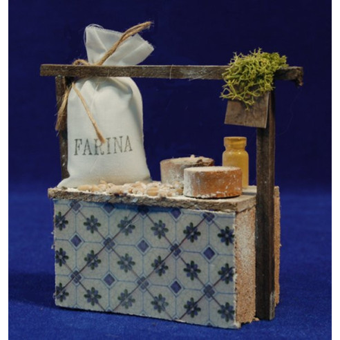 Banc mercat farina 12x5x11 cm fusta