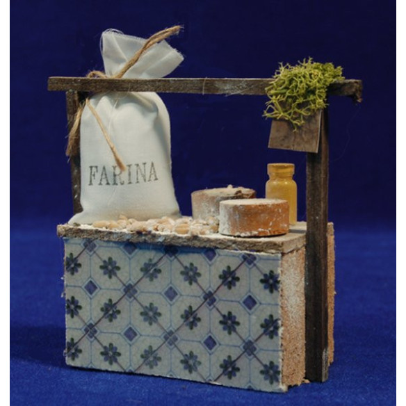 Banc mercat farina 12x5x11 cm fusta