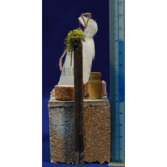 Banc mercat farina 12x5x11 cm fusta