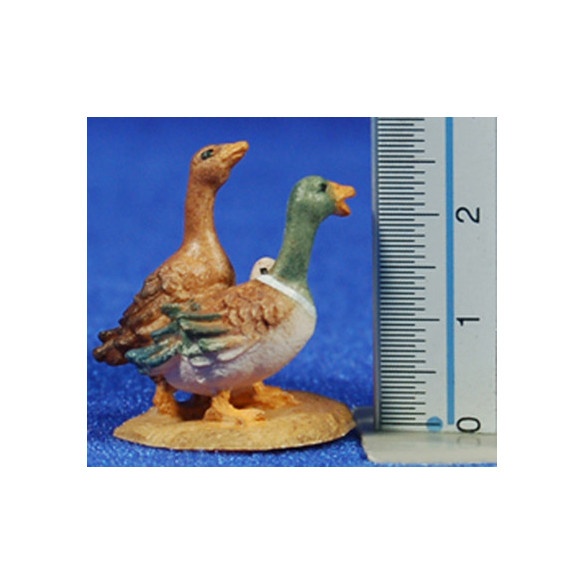 Grup de ocas 5-6 cm madera pintada a mano
