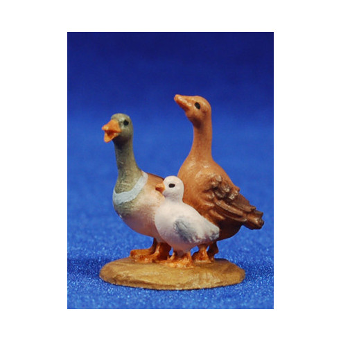 Grup de ocas 6-8 cm madera pintada a mano