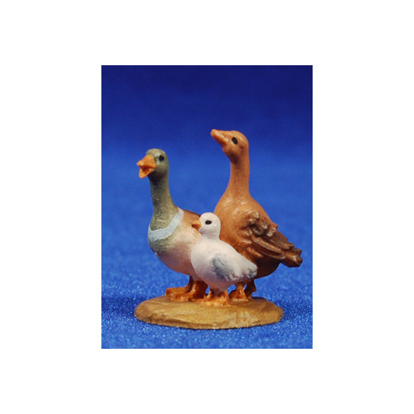 Grup de ocas 6-8 cm madera pintada a mano