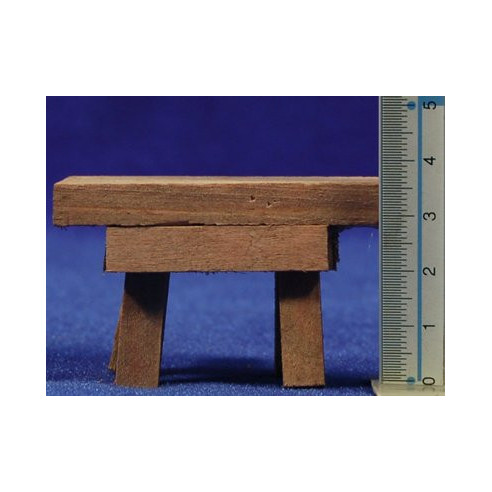 Mesa sola marrón  6x3,5x3,5 cm madera
