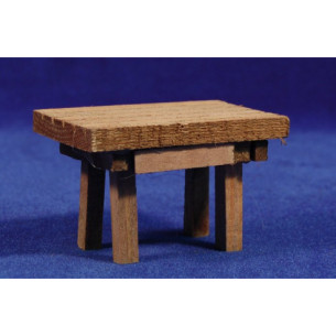 Taula sola marró 8,5x6x5,5 cm fusta