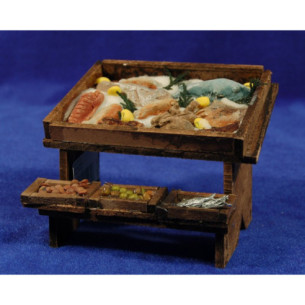 Banc peixos 12x10x9 cm fusta