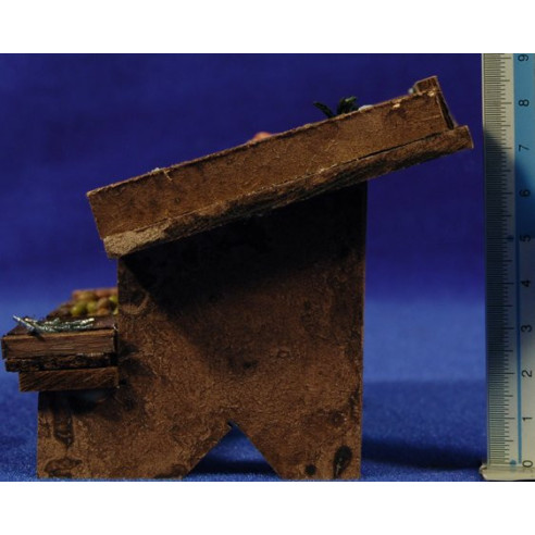 Banco pesci 12x10x9 cm legno