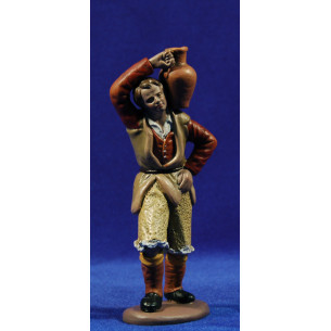 Pastor con jarra 16 cm barro pintado Figuralia