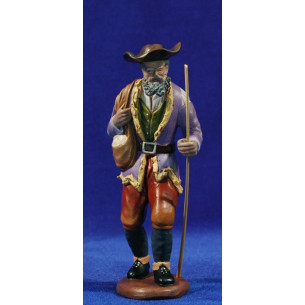 Shepherd 16 cm clay painted Figuralia