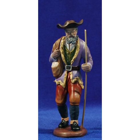 Pastor con bolsa 16 cm barro pintado Figuralia