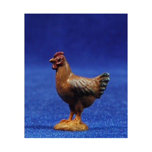 Gallina 8 cm madera pintada