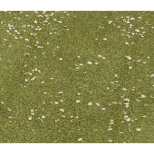 Tapíz serrin verde con piedrecitas 70x50 cm