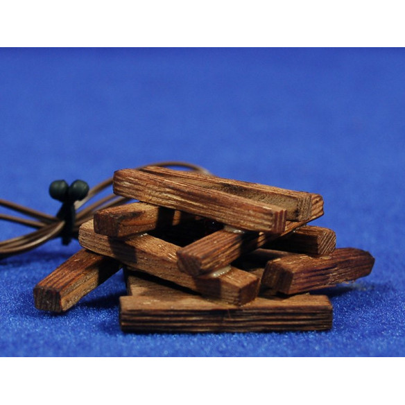 Bonfire trunks (3-4,5V) 4x6 cm wood
