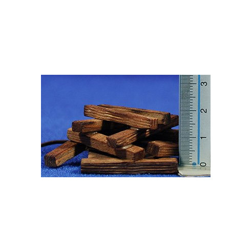 Fogata troncos (3-4,5V) 4x6 cm madera