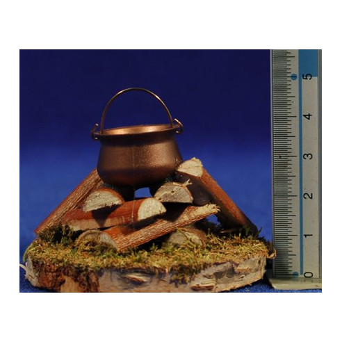 Fogata (3-4,5V) 4x6x6 cm madera