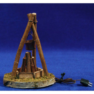 Bonfire (3-4,5V)  11 cm wood