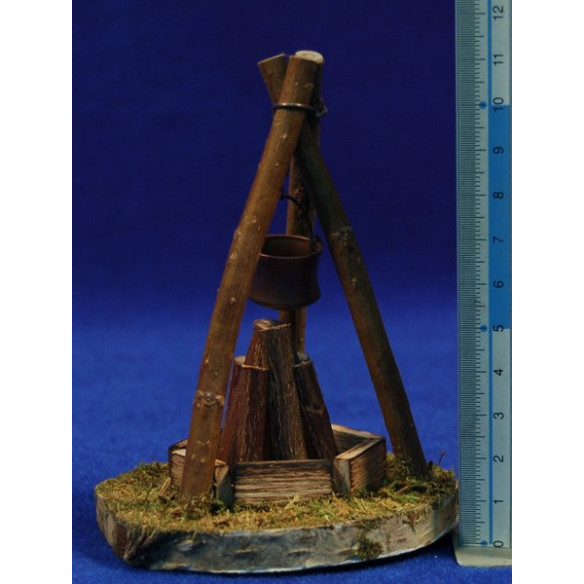 Fogata (3-4,5V)  11 cm madera