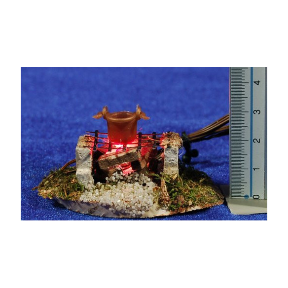 Falò (3-4,5V)  3,5 cm legno