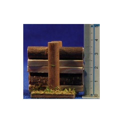 Conjunto de troncos 4x6 cm madera