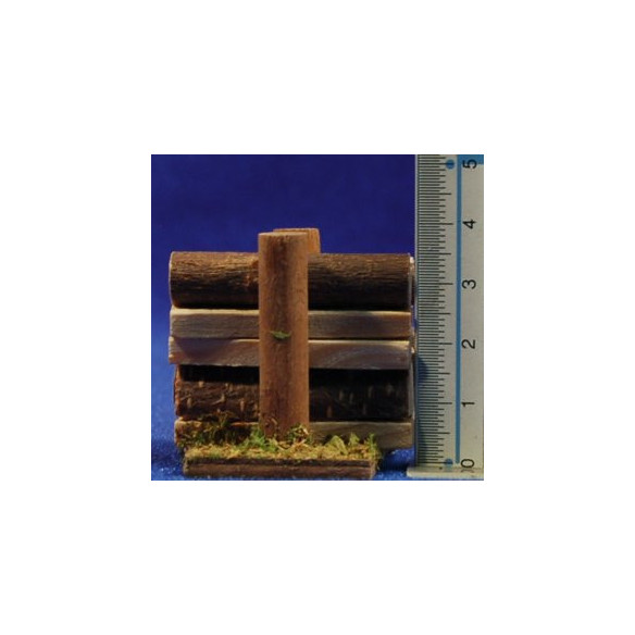 Conjunto de troncos 4x6 cm madera