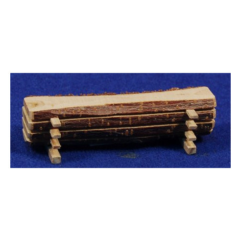 Conjunto de maderas cortadas 2x8 cm madera