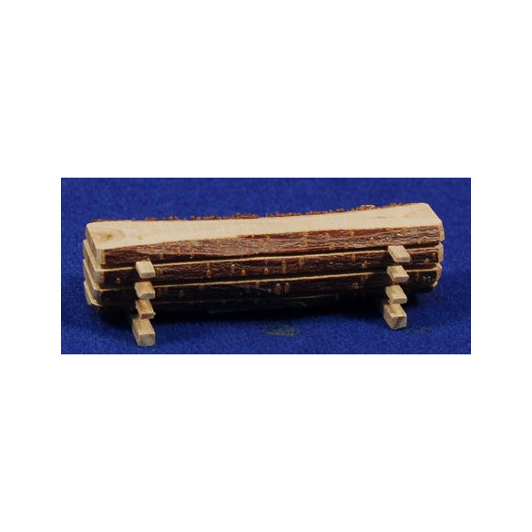 Conjunto de maderas cortadas 2x8 cm madera