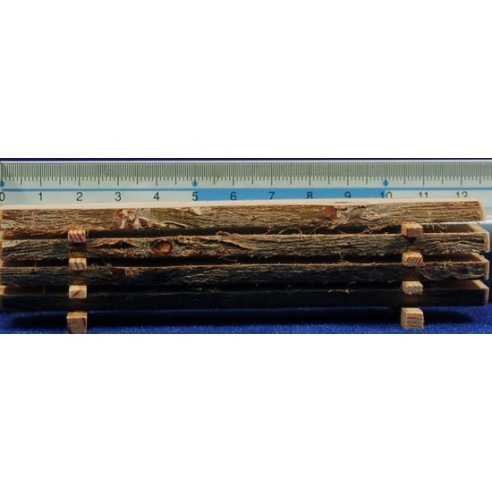 Conjunto de maderas cortadas 3x12 cm madera