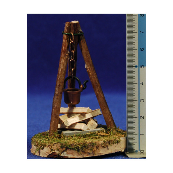 Fogata (3-4,5V) 7 cm madera