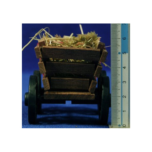 Carro paja 14 cm madera