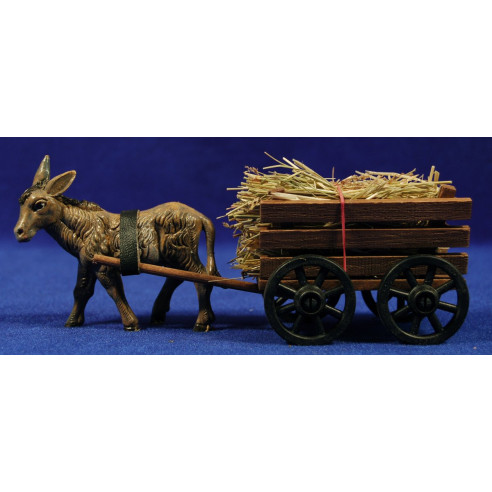 Carrello di fieno con sino 14 cm legno e plastica