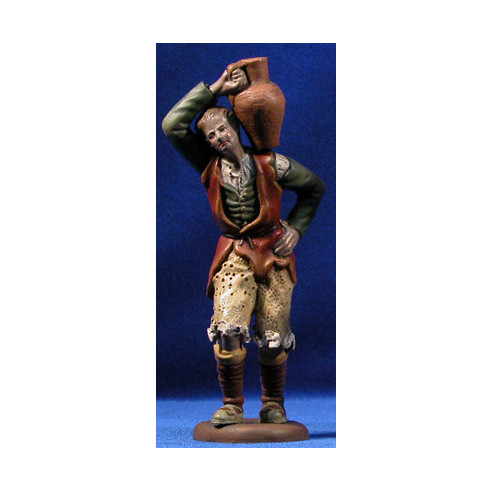 Pastore con brocca 18 cm terracotta dipinte Figuralia