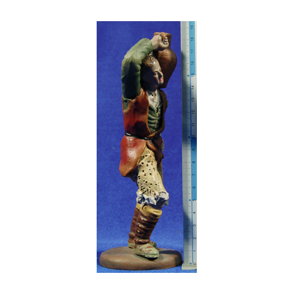 Pastore con brocca 18 cm terracotta dipinte Figuralia