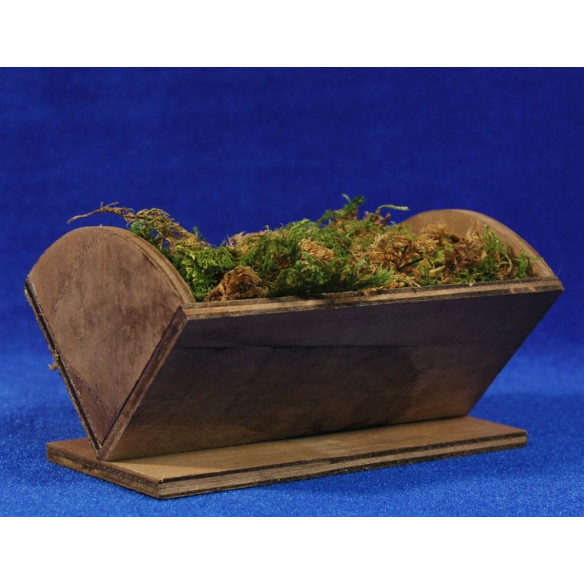Culla marrone 14 cm legno