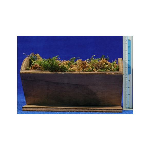Culla marrone 14 cm legno