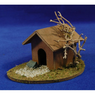 Caseta pel gos 10x13x8 cm fusta