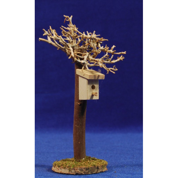 Arbre amb niu 15 cm fusta