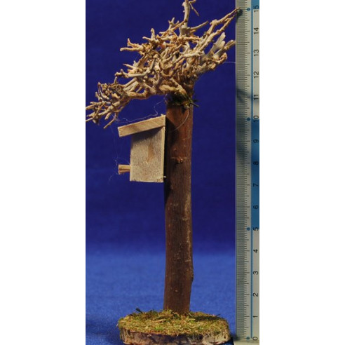 Arbre amb niu 15 cm fusta