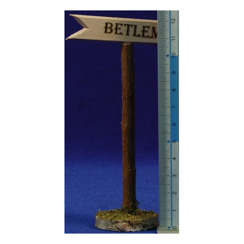 Right Sign Bethlem 11 cm wood