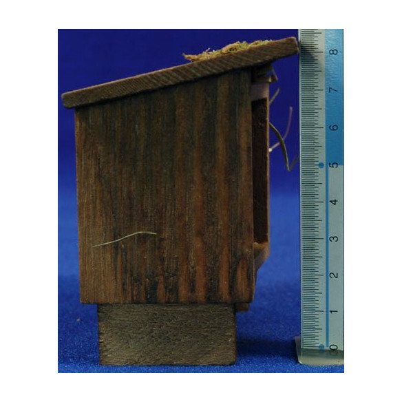 Pollaio senza animali 8x10x6 cm legno