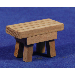 Taula sola marró 6x3,5x3,5 cm fusta